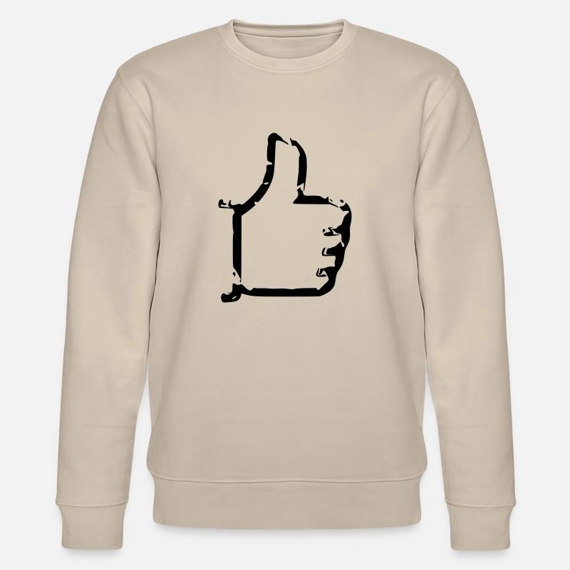 Comme - thumbs up - bande dessinée - Sweat bio CHANGER Stanley/Stella Unisexe - beige