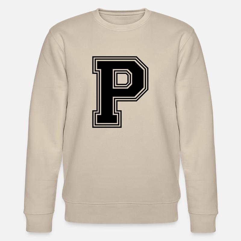 P_Buchstabe_P_(w31) - Stanley/Stella Unisex Bio-Sweatshirt CHANGER  - Beige
