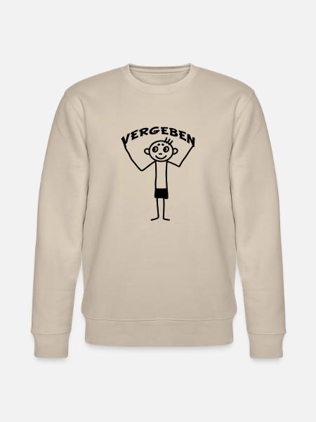 Strichmännchen vergeben - Stanley/Stella Unisex Bio-Sweatshirt CHANGER - Beige