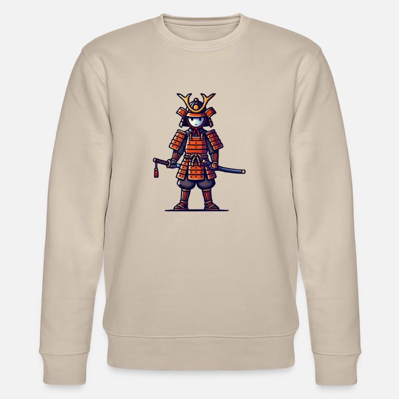 Samurai Comic - Stanley/Stella CHANGER Unisex Organic Sweatshirt - beige