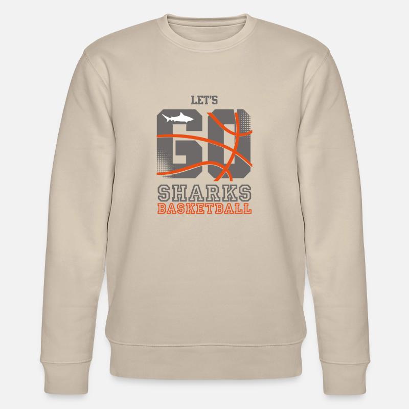 Lets go Sharks - Stanley/Stella Unisex Bio-Sweatshirt CHANGER  - Beige