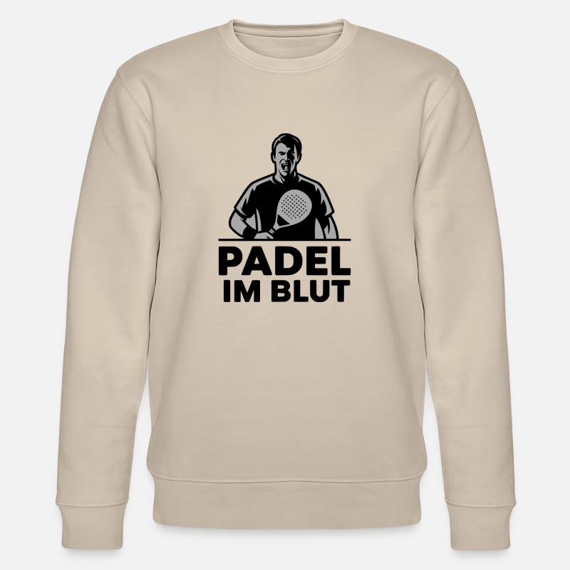 Padel im Blut 1 - Stanley/Stella Unisex Bio-Sweatshirt CHANGER  - Beige