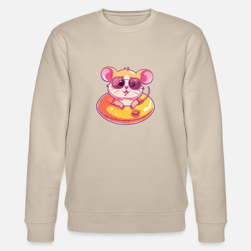 Maus Comic Cool - Stanley/Stella Unisex Bio-Sweatshirt CHANGER  - Beige