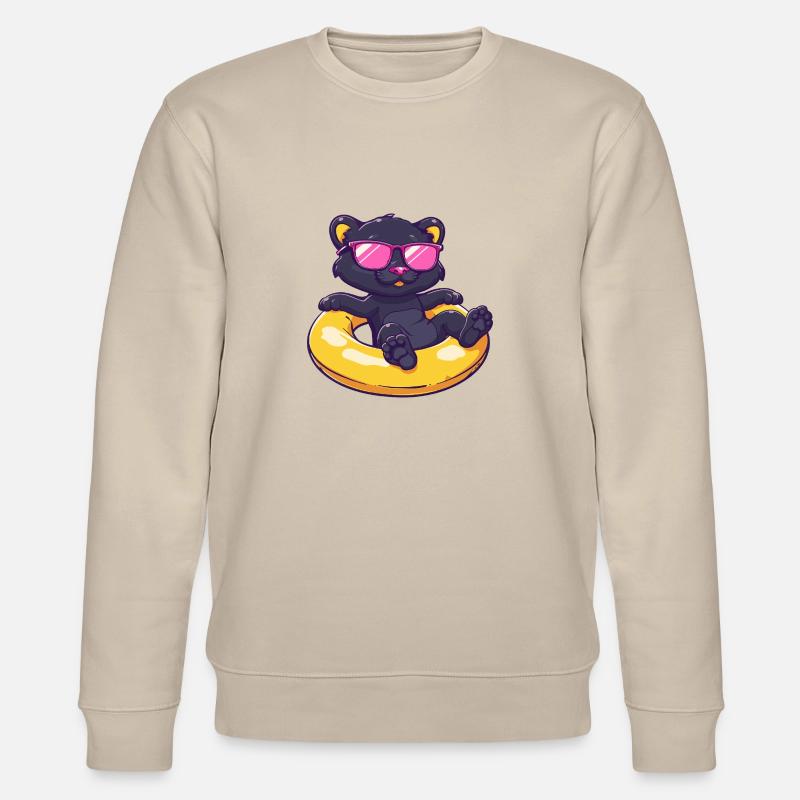 Panther Comic Cool - Stanley/Stella Unisex Bio-Sweatshirt CHANGER  - Beige