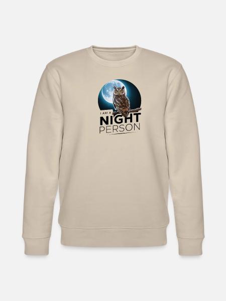 I'm a night person. - Stanley/Stella CHANGER Unisex Organic Sweatshirt - beige