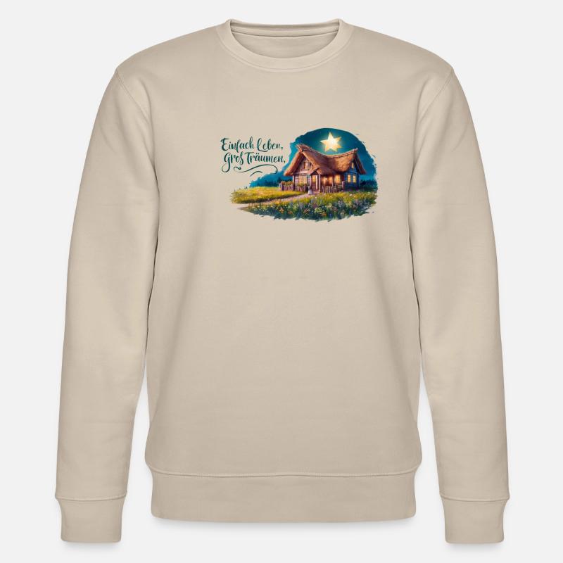 Vivre simplement, rêver grand - Sweat bio CHANGER Stanley/Stella Unisexe - beige