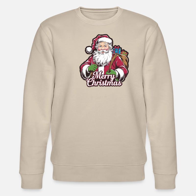 Père Noël – Joyeux Noël Illustration - Sweat bio CHANGER Stanley/Stella Unisexe - beige