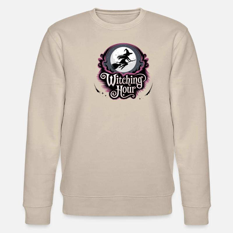 Hexe bei Vollmond – Witching Hour - Stanley/Stella Unisex Bio-Sweatshirt CHANGER  - Beige