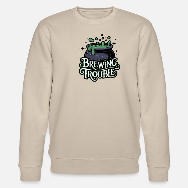 Hexenkessel – Brewing Trouble - Stanley/Stella Unisex Bio-Sweatshirt CHANGER - Beige