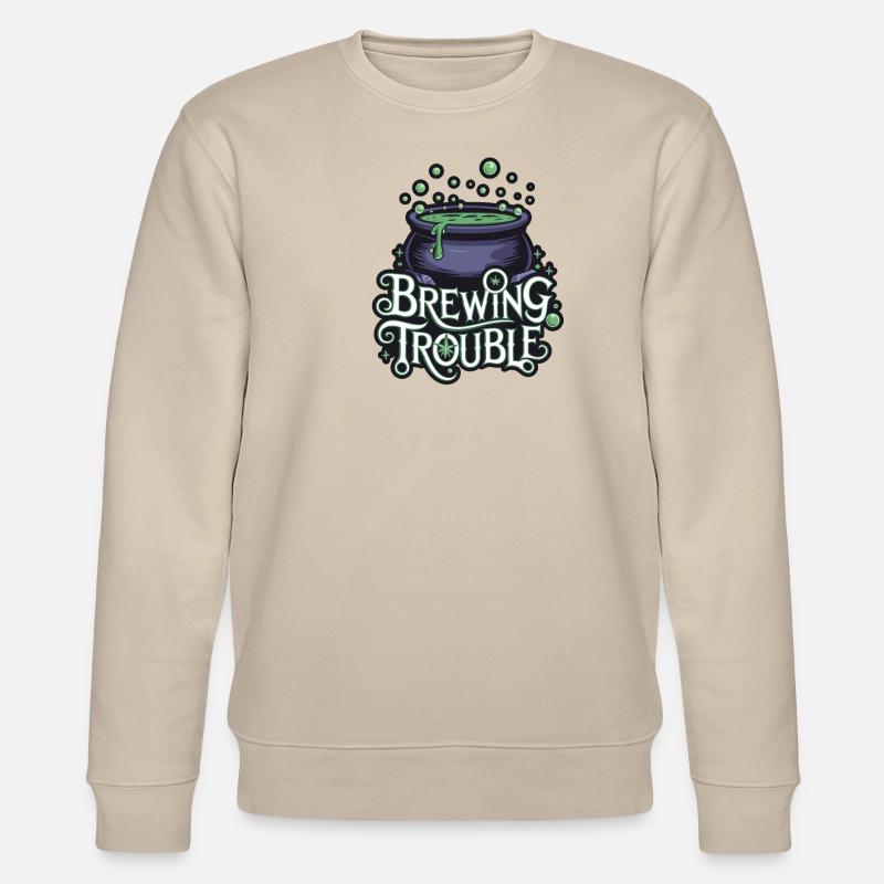 Hexenkessel – Brewing Trouble - Stanley/Stella Unisex Bio-Sweatshirt CHANGER  - Beige