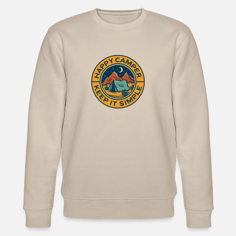 Camping Camper - Stanley/Stella Unisex Bio-Sweatshirt CHANGER  - Beige