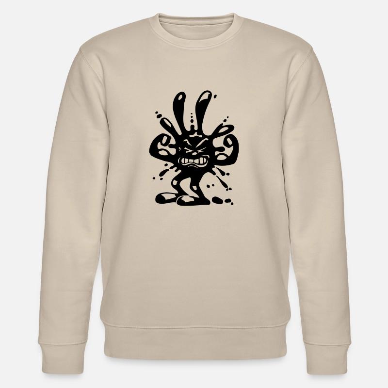 virus fleck - Stanley/Stella Unisex Bio-Sweatshirt CHANGER  - Beige