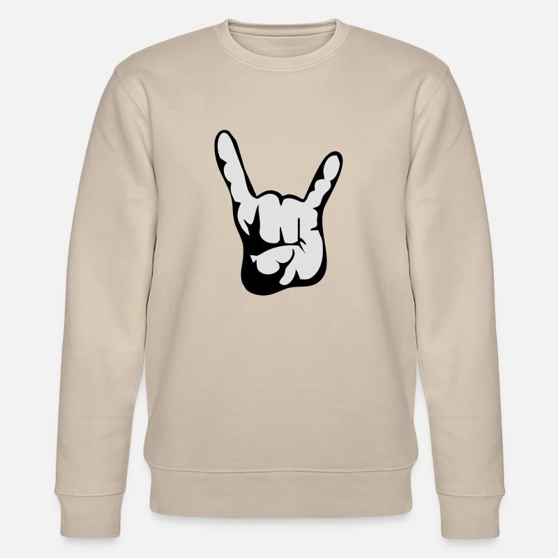 gruss01_2 - Stanley/Stella Unisex Bio-Sweatshirt CHANGER  - Beige