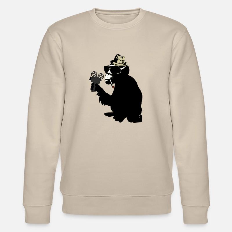 mr. brainwash monkey - Stanley/Stella Unisex Bio-Sweatshirt CHANGER  - Beige