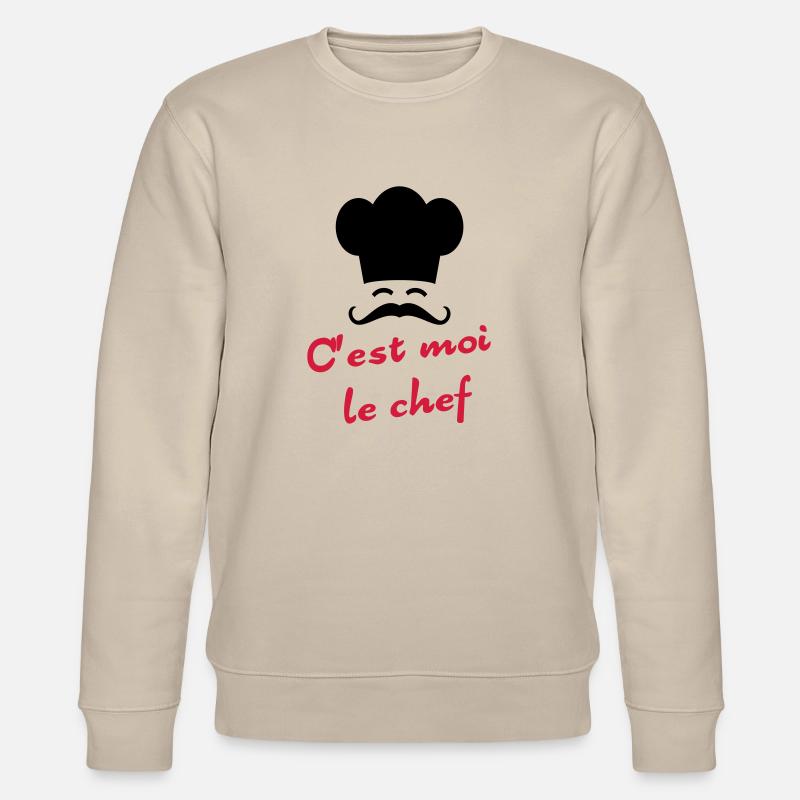C'est moi le chef - Stanley/Stella CHANGER Unisex Organic Sweatshirt - beige
