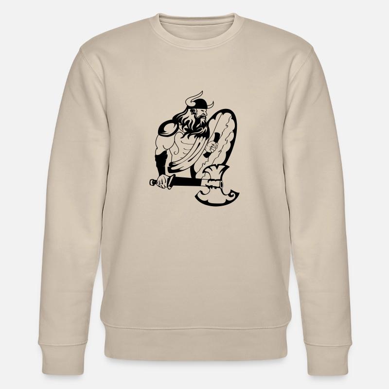 wikinger_1 - Stanley/Stella Unisex Bio-Sweatshirt CHANGER  - Beige