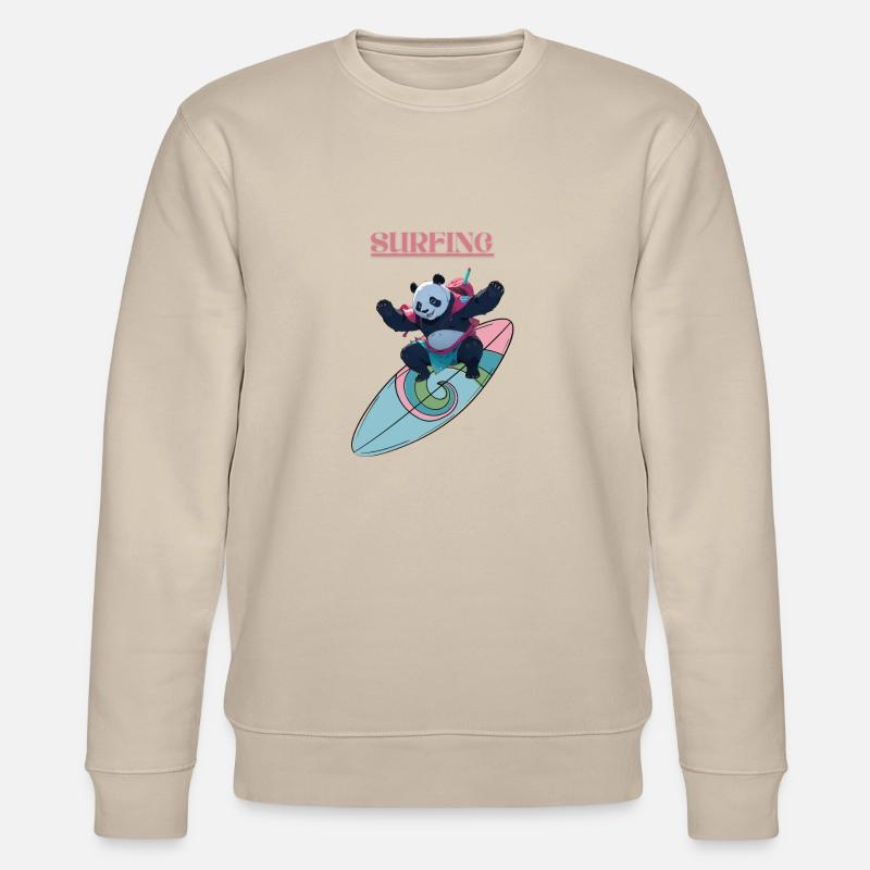 Surfing - Stanley/Stella Unisex Bio-Sweatshirt CHANGER - Beige
