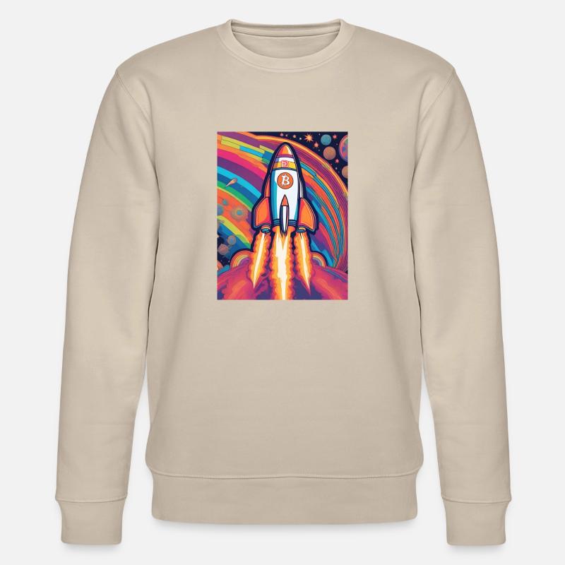 Bitcoin sur la lune - Sweat bio CHANGER Stanley/Stella Unisexe - beige