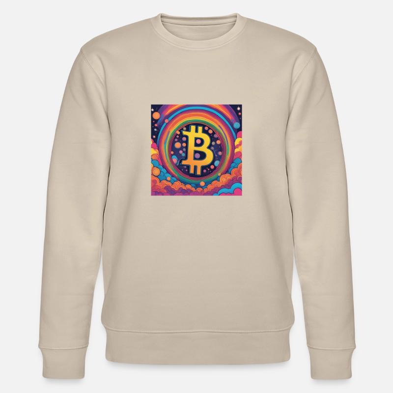 Bitcoin Moon - Stanley/Stella Unisex Bio-Sweatshirt CHANGER  - Beige