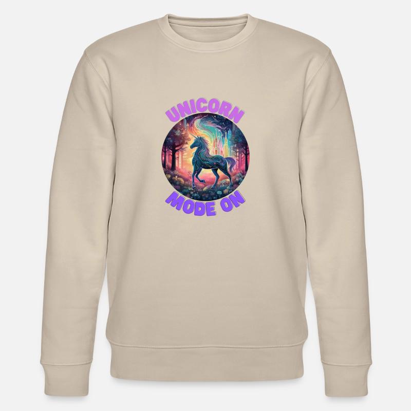 Unicorn4 - Stanley/Stella Unisex Bio-Sweatshirt CHANGER  - Beige