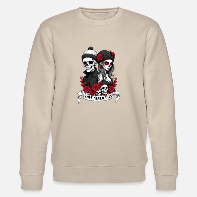 Love Never Dies - Stanley/Stella Unisex Bio-Sweatshirt CHANGER  - Beige