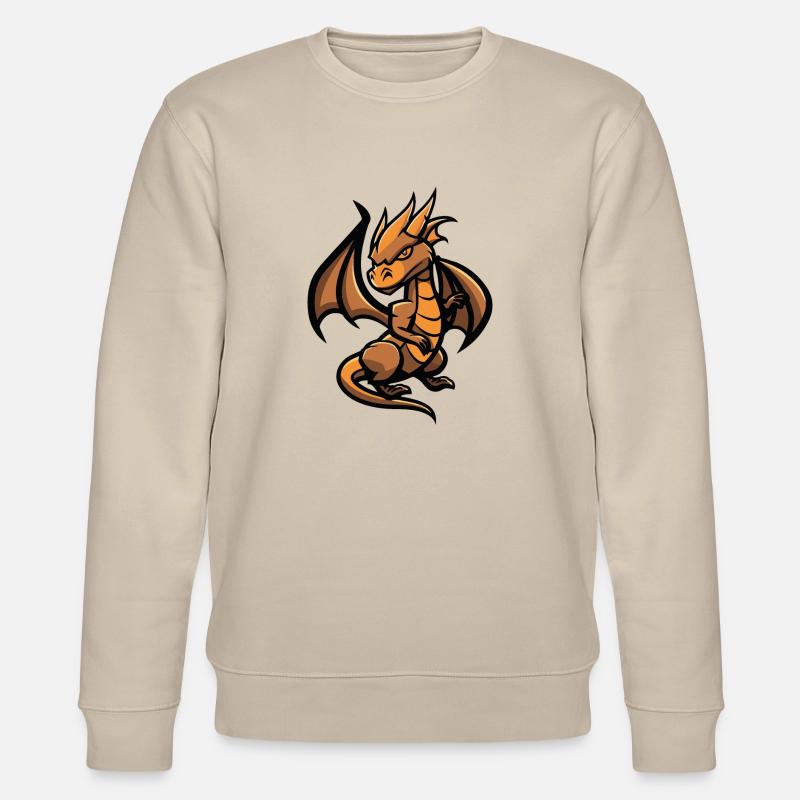 Drache Dragon - Stanley/Stella Unisex Bio-Sweatshirt CHANGER  - Beige
