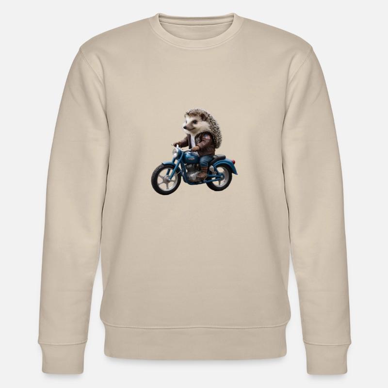 Biker-Igel - Stanley/Stella Unisex Bio-Sweatshirt CHANGER  - Beige