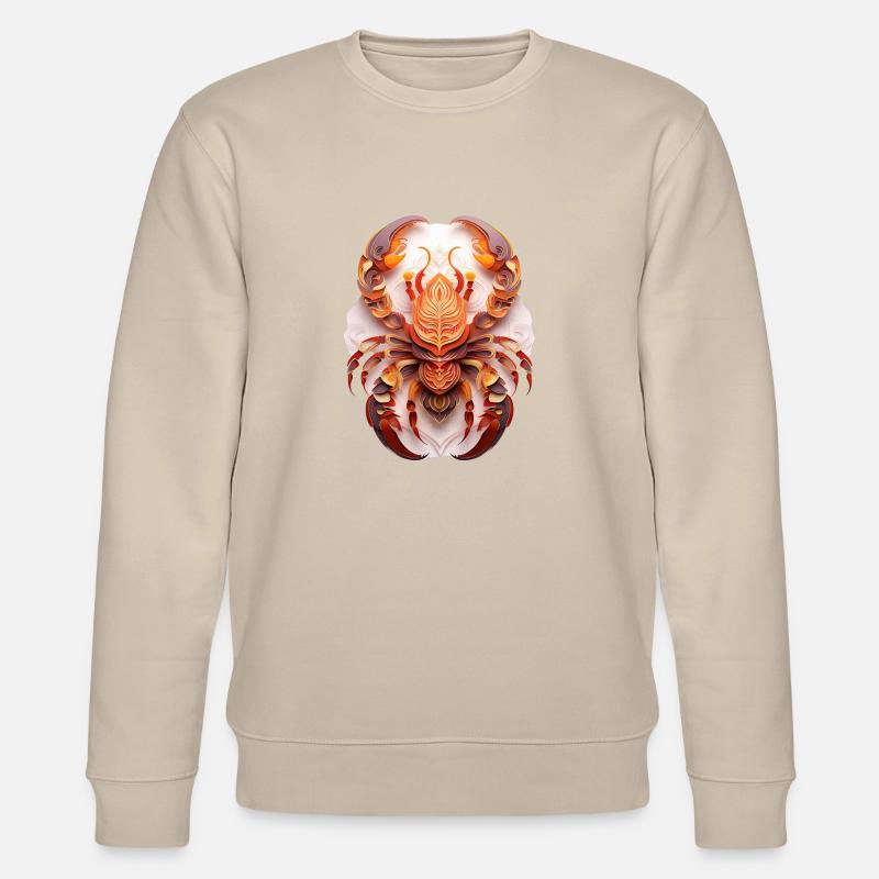 Sternzeichen Scorpion - Stanley/Stella Unisex Bio-Sweatshirt CHANGER  - Beige