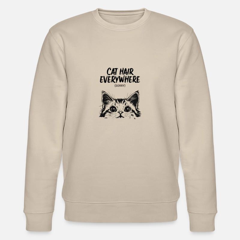 Lèvres bouche baiser cadeau - Sweat bio CHANGER Stanley/Stella Unisexe - beige