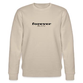 forever love logo yk2 - Stanley/Stella Unisex Bio-Sweatshirt CHANGER  - Beige - Vorne - Nik (191cm) & Marisol (170cm)