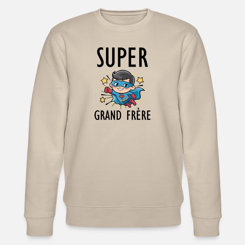 Super großer Bruder - Stanley/Stella Unisex Bio-Sweatshirt CHANGER  - Beige