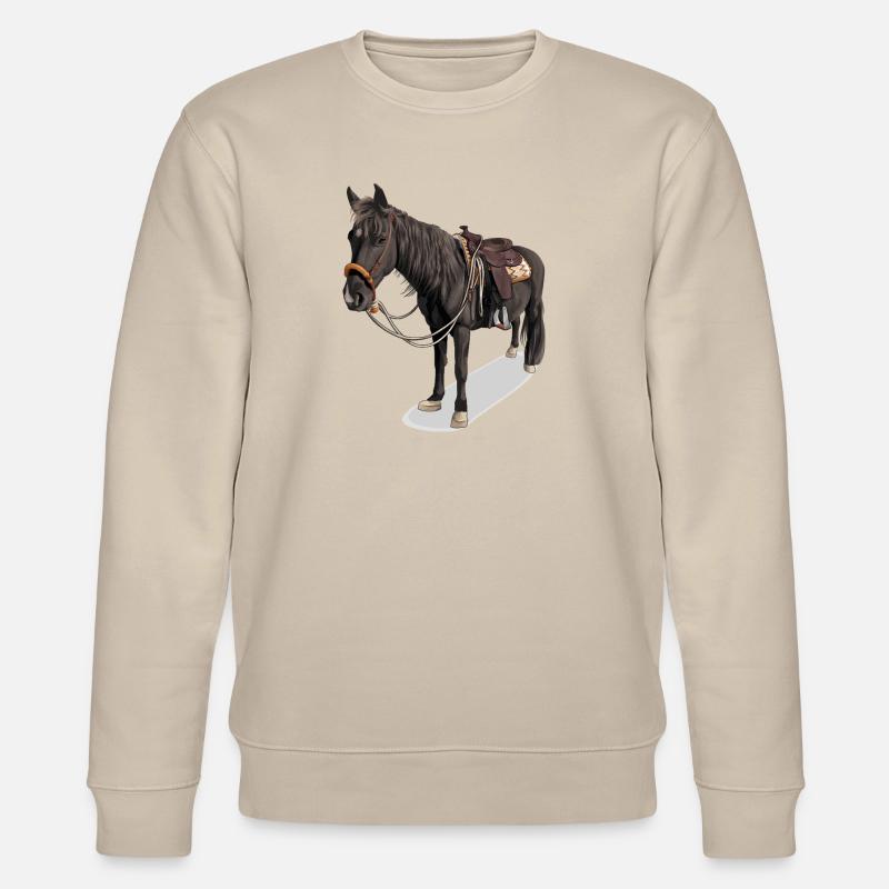 Pferd // Illustration - Stanley/Stella Unisex Bio-Sweatshirt CHANGER  - Beige