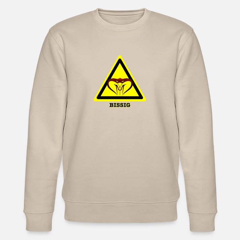 Vorsicht Bissig! - Stanley/Stella Unisex Bio-Sweatshirt CHANGER  - Beige
