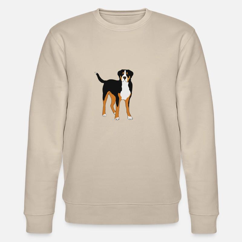 Großer Schweizer Sennenhund - Stanley/Stella Unisex Bio-Sweatshirt CHANGER - Beige