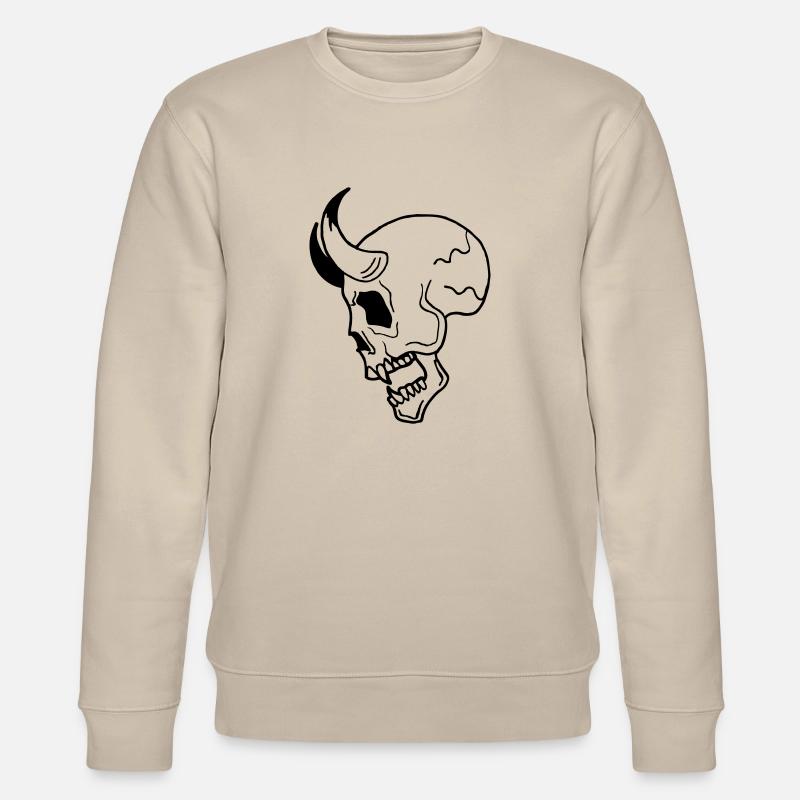Skull de - Stanley/Stella Unisex Bio-Sweatshirt CHANGER  - Beige