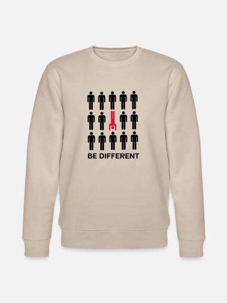 Be Different (Handstand) - Stanley/Stella Unisex Bio-Sweatshirt CHANGER  - Beige