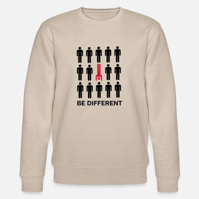 Be Different (Handstand) - Stanley/Stella Unisex Bio-Sweatshirt CHANGER  - Beige