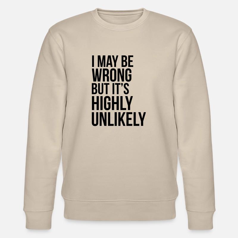 Never Wrong - Stanley/Stella økologisk unisex-sweatshirt CHANGER  - beige