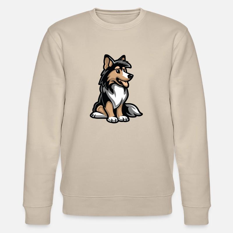 dog comic - Stanley/Stella Unisex Bio-Sweatshirt CHANGER  - Beige