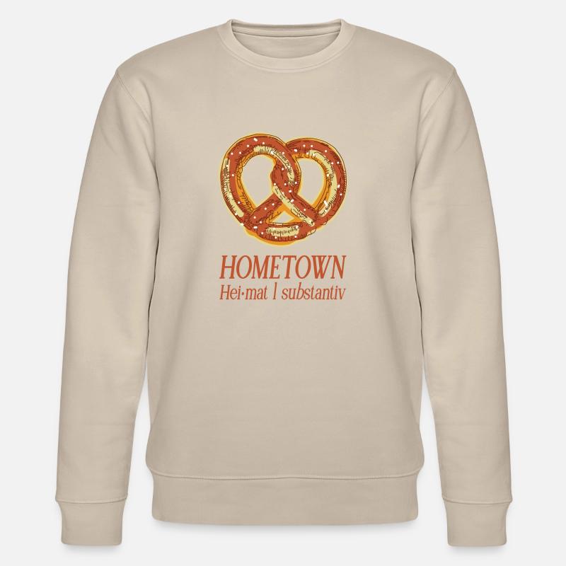 BRETZEL HOMETOWN HEIMAT - Stanley/Stella Unisex Bio-Sweatshirt CHANGER - Beige