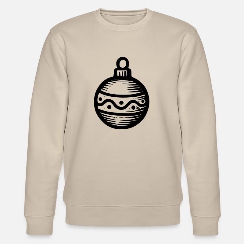 Weihnachtskugel - Stanley/Stella Unisex Bio-Sweatshirt CHANGER  - Beige