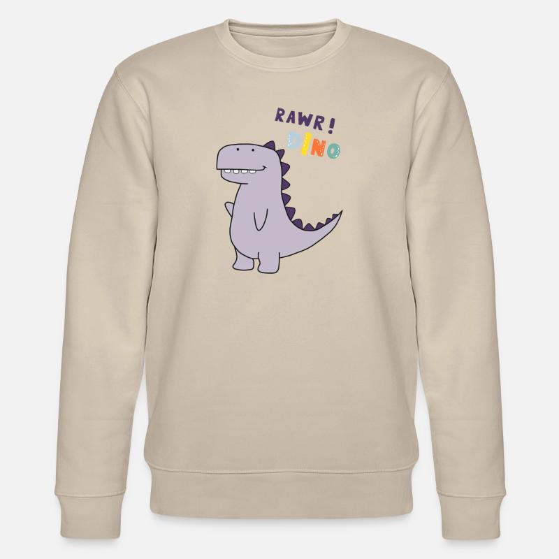 Dino Design - Stanley/Stella Unisex Bio-Sweatshirt CHANGER  - Beige