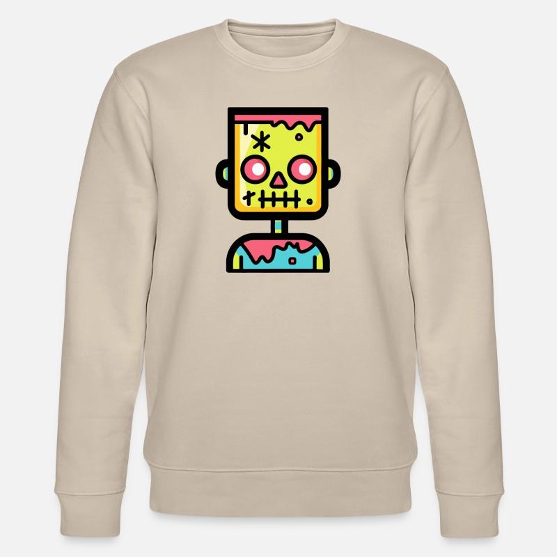 Zombie Halloween Comic - Stanley/Stella Unisex Bio-Sweatshirt CHANGER  - Beige