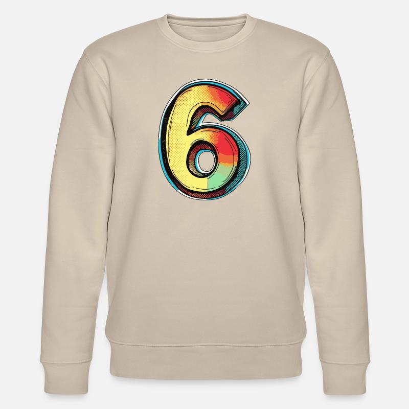 6 Symbole numérique - Sweat bio CHANGER Stanley/Stella Unisexe - beige