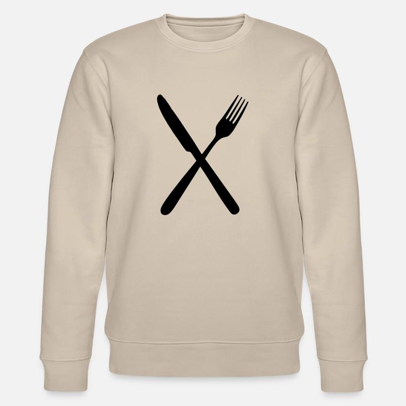 Messer und Gabel - Stanley/Stella Unisex Bio-Sweatshirt CHANGER - Beige