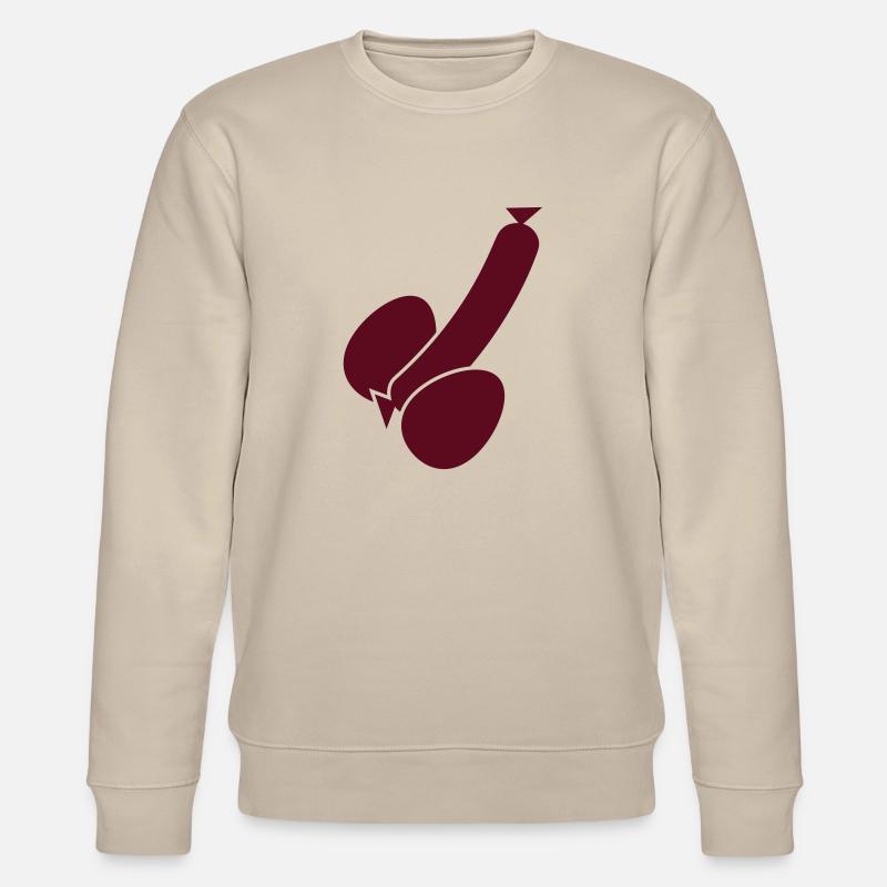 wurst_und_eier_1c - Sweat bio CHANGER Stanley/Stella Unisexe - beige