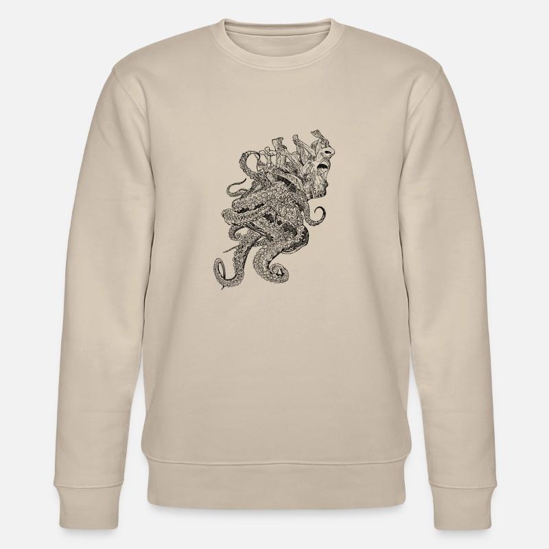 Tentakelschrei - Stanley/Stella Unisex Bio-Sweatshirt CHANGER  - Beige