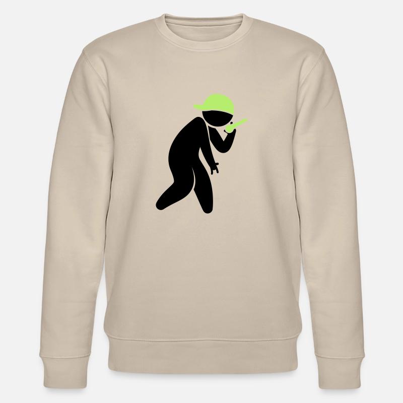 Hiphop Rapper (2c)++2013 - Stanley/Stella CHANGER Unisex Organic Sweatshirt - beige