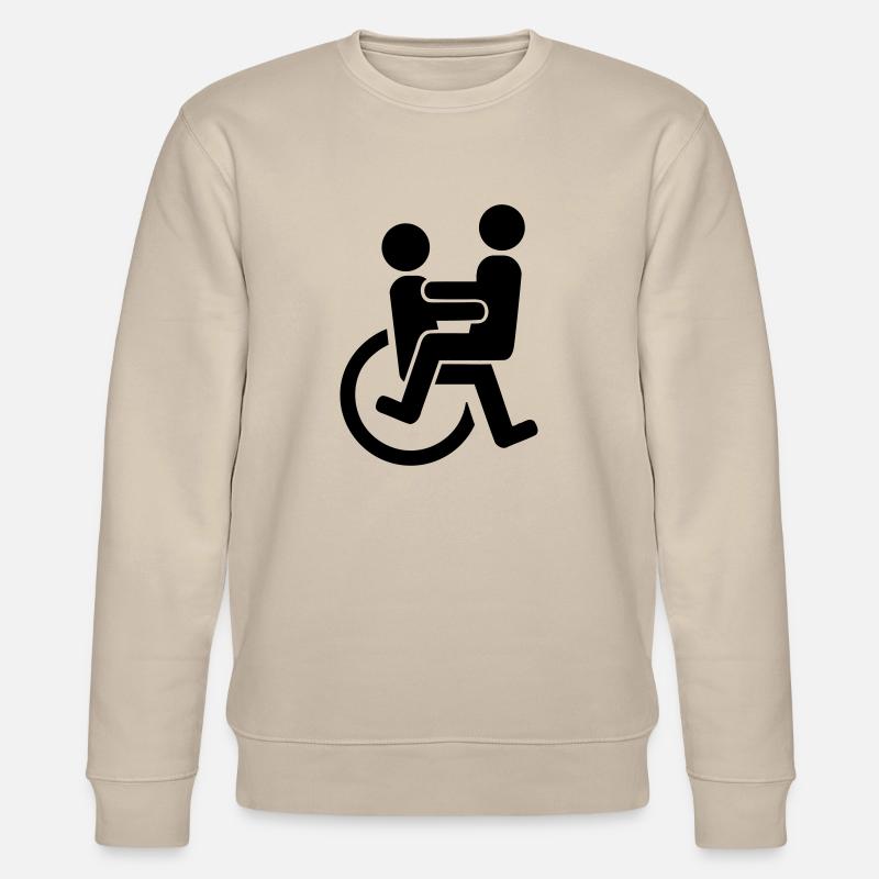 Rollstuhl - Stanley/Stella Unisex Bio-Sweatshirt CHANGER  - Beige