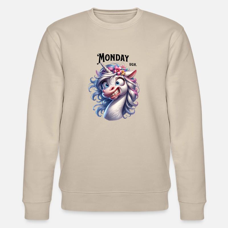 Monday Ugh. - Stanley/Stella Unisex Bio-Sweatshirt CHANGER  - Beige